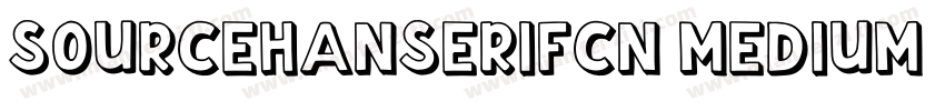 SOURCEHANSERIFCN MEDIUM 6字体转换